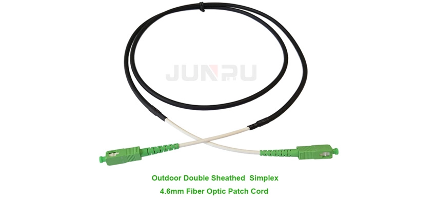 4.6 mm Simplex zewnętrzny światłowodowy kabel krosowy